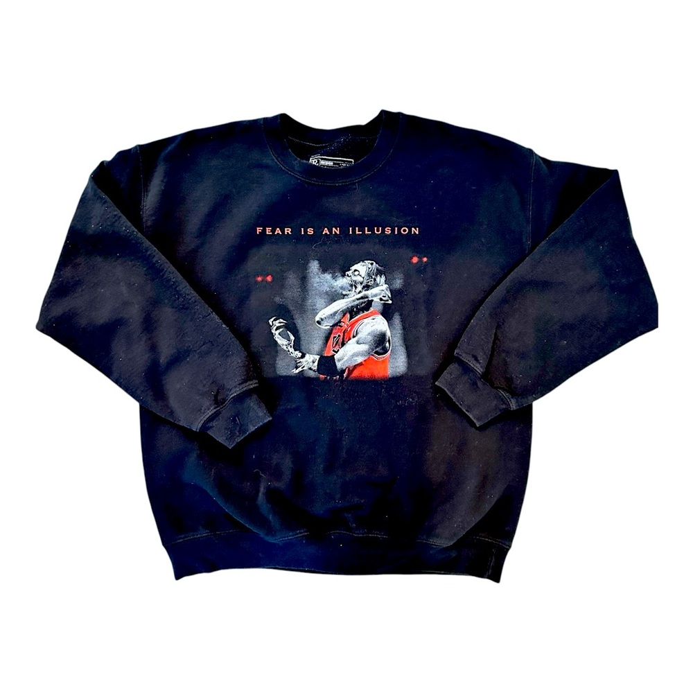 Rare! Zombie Michael Jordan Basketball Fear Is An Illusion Crewneck Sweatshirt